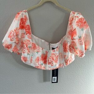 White Fox Floral Two Piece Set